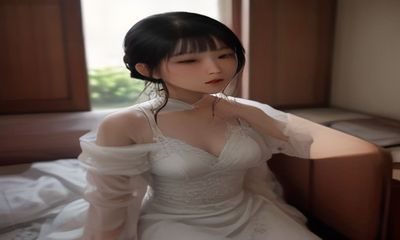 美女被草中出系列完整剧情版封面，暖色调室内场景，电影级构图与灯光设计
